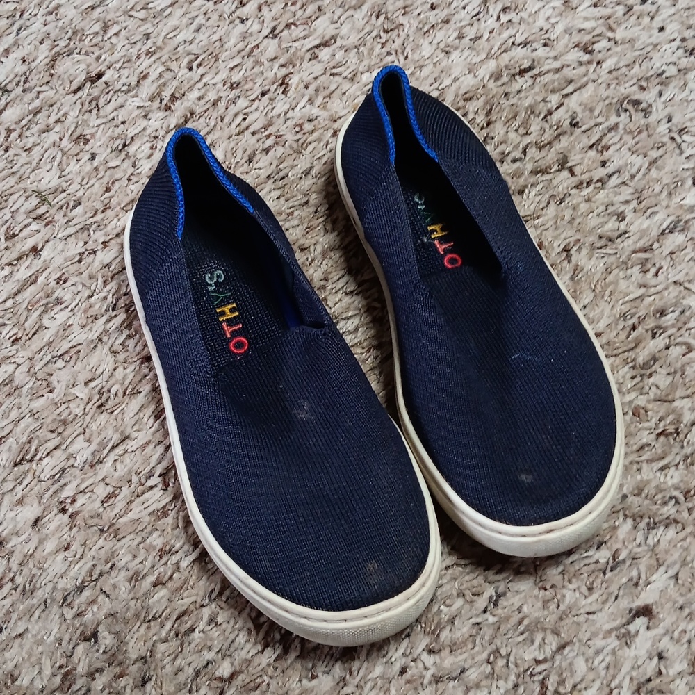 Rothy's The Kids Sneaker In Deep Navy Size 1